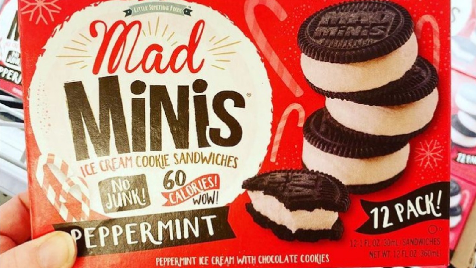 Aldi Fans Are Psyched For These Mini Peppermint Ice Cream Sandwiches