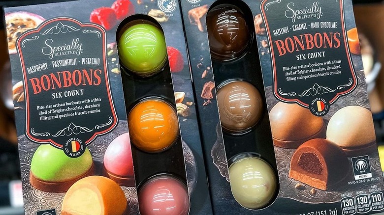 Two boxes of Aldi bonbons