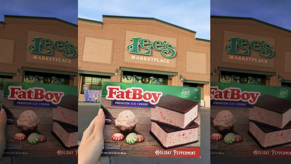 FatBoy peppermint ice cream sandwiches at Lee's marketplace