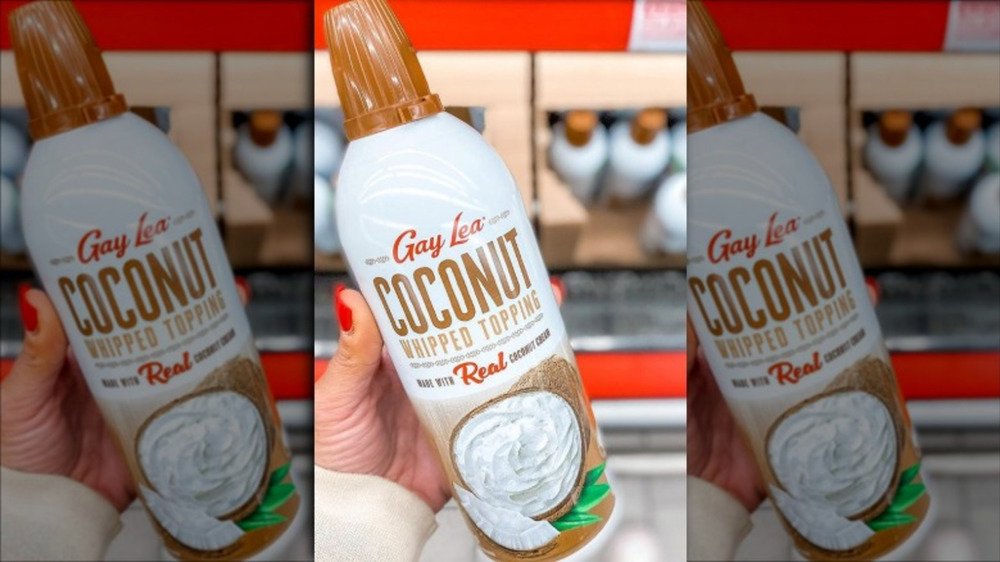 Aldi's Gay Lea coconut whipped cream