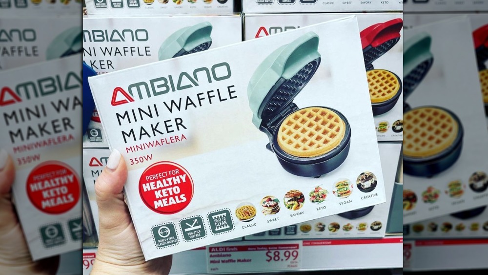 Aldi's Ambiano mini waffle maker