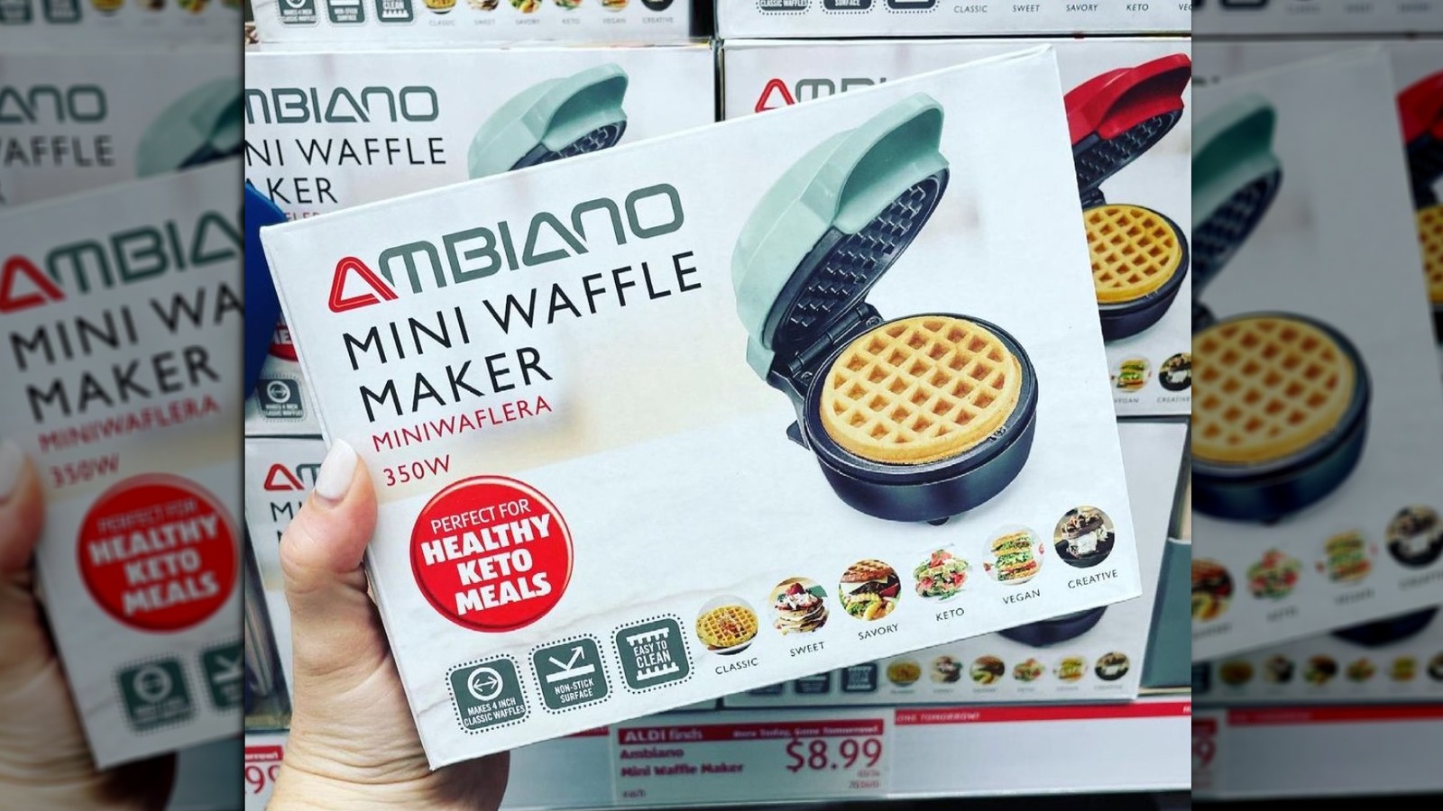 ambiano waffle maker review