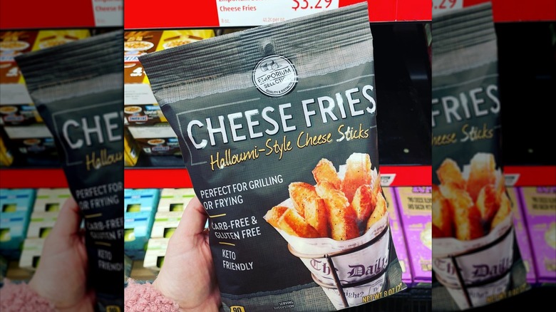 Keto-friendly cheese fries bag