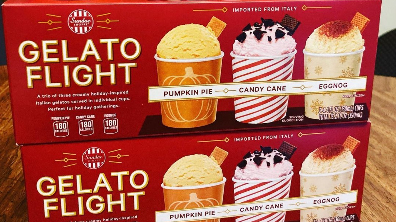 Aldi Fans Can't Wait To Try Its New Holiday Gelato Flight