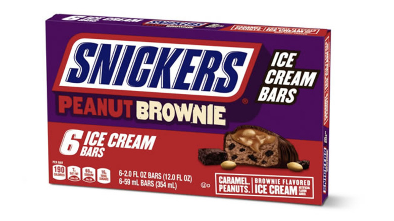 Snickers Peanut Butter Brownie Ice Cream Bars 