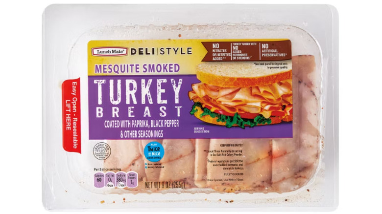 Aldi Lunch Mate Mesquite smoked turkey breast pack
