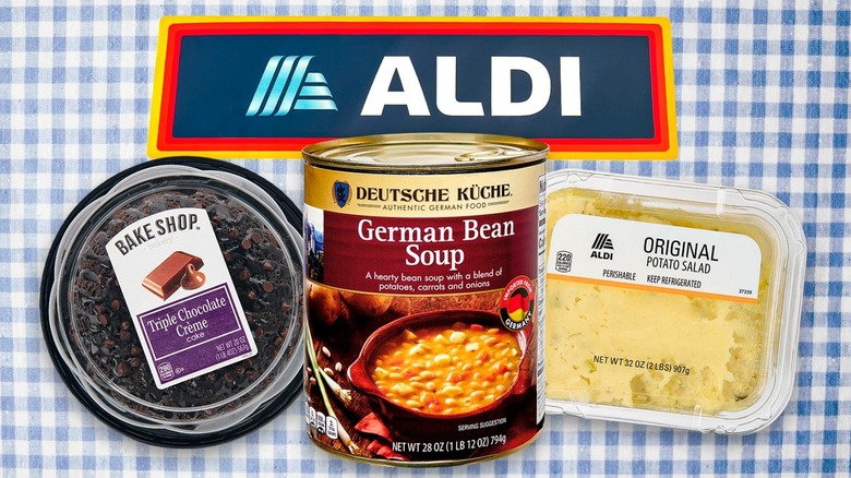 Composite image of Aldi products