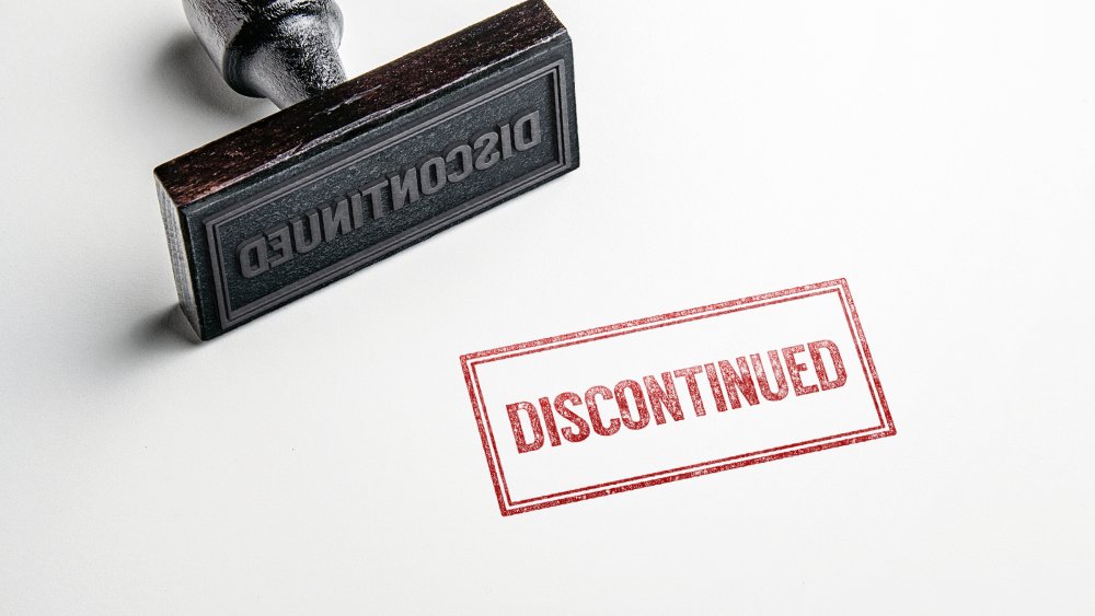 Discontinued stamp for Aldi products