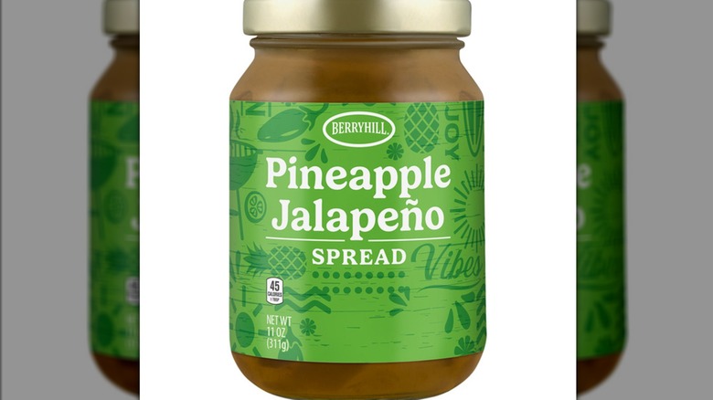 Jar of Berryhill Pineapple Jalapeño Jelly Spread from Aldi