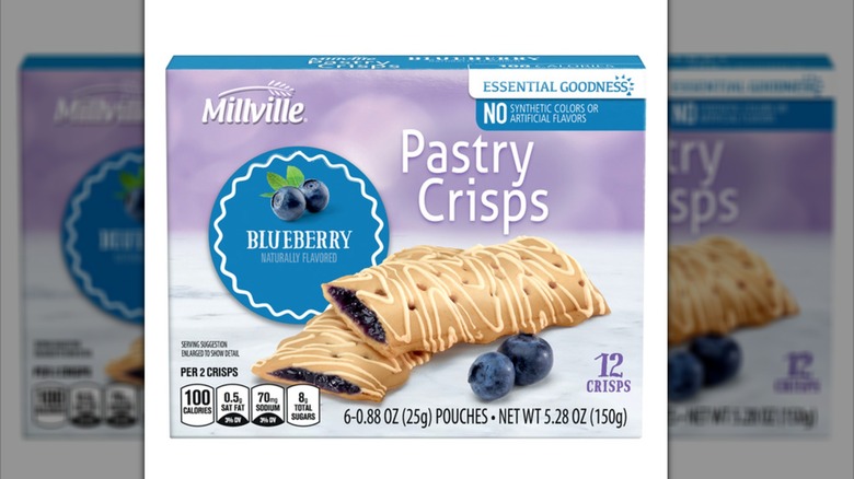 Box of Millville Blueberry Pastry Crisps from Aldi
