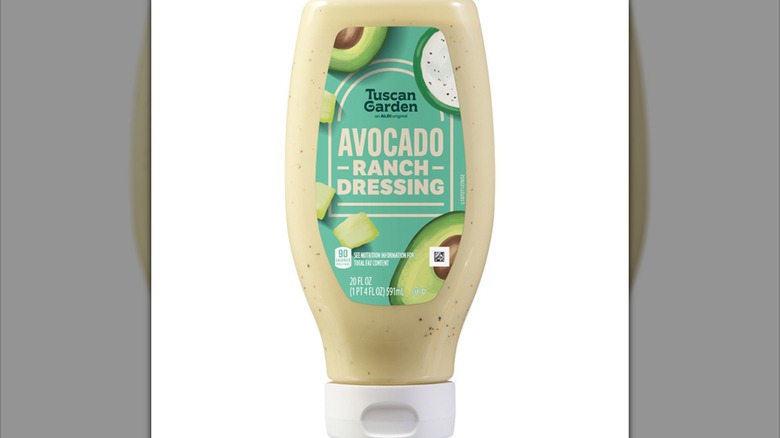 Bottle of Tuscan Garden Avocado Ranch Dressing from Aldi