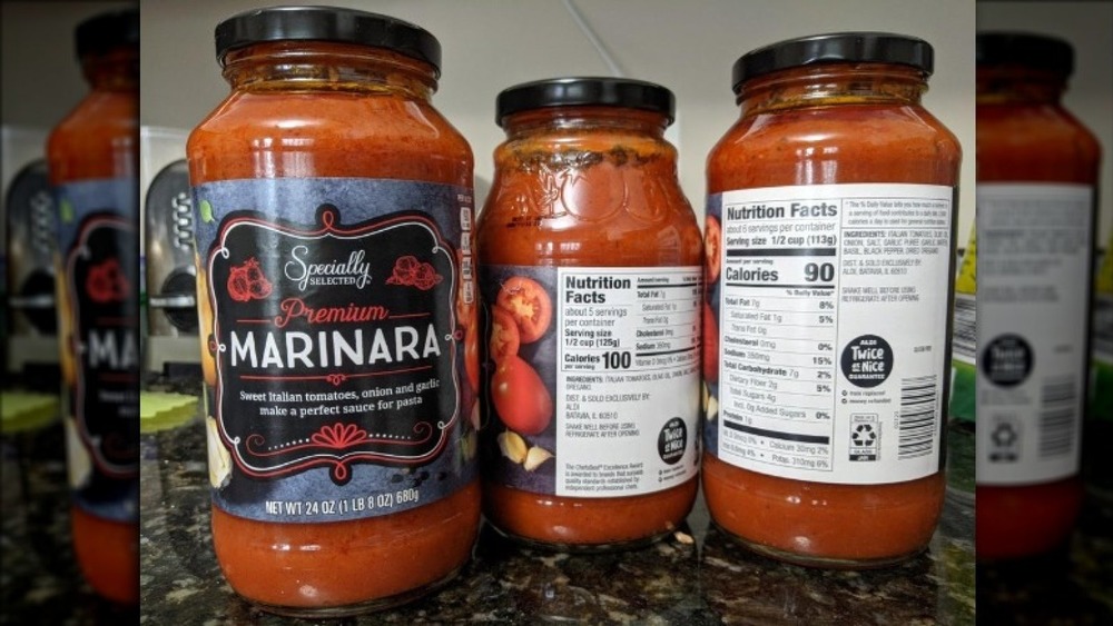 Aldi's new pasta sauce in jars