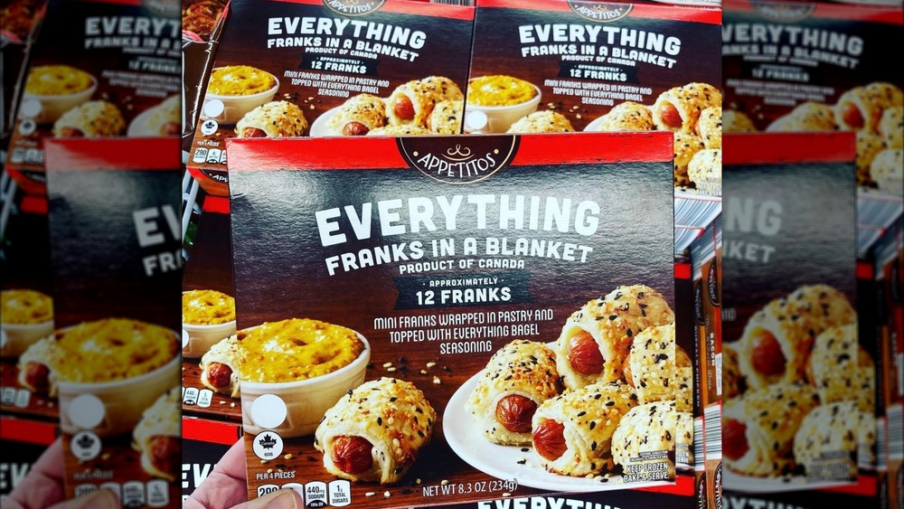 Box of Aldi's Everything Franks in a Blanket