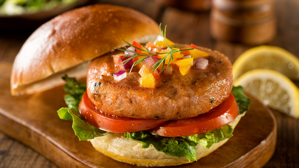 Aldi Shoppers Are Excited For The Return Of These Teriyaki Salmon Burgers