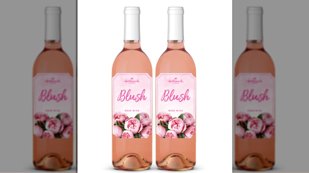 Bottle of Hallmark rosé