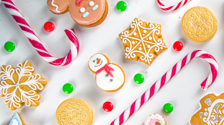 assorted christmas cookies