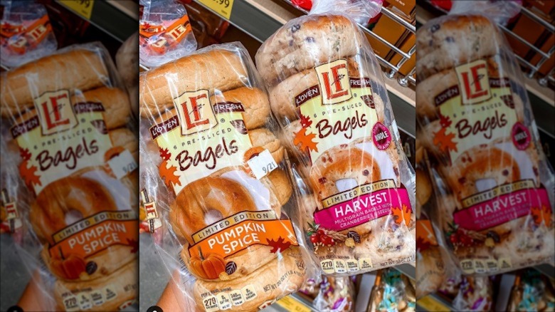 Aldi's new bagels in clear bags