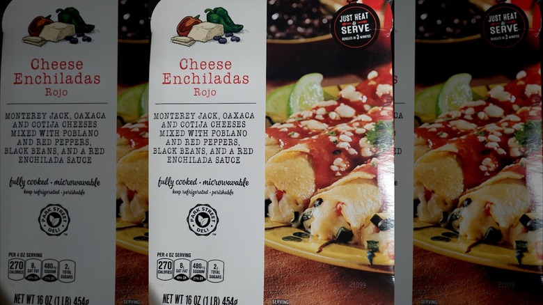 A box of Aldi's new enchiladas 