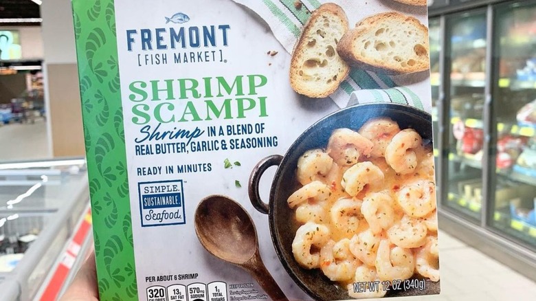 Aldi shrimp scampi box