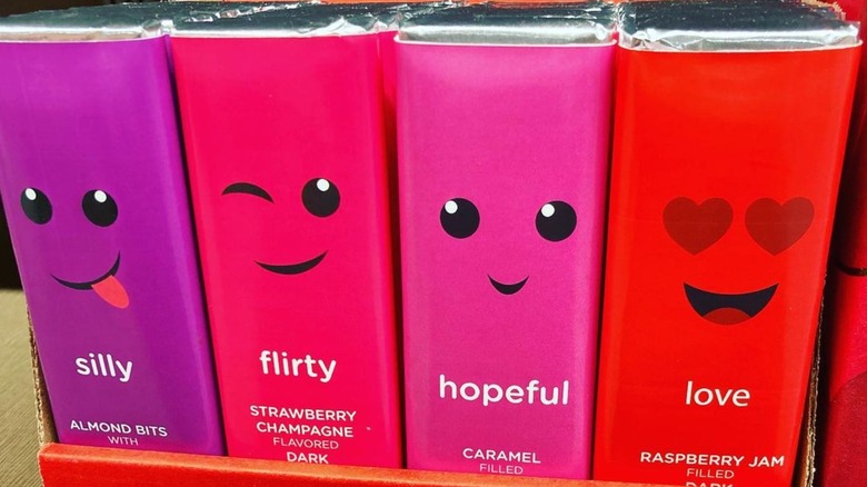 Aldi chocolate bars with faces