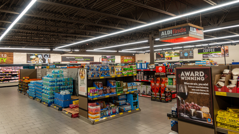 interior of an aldi store