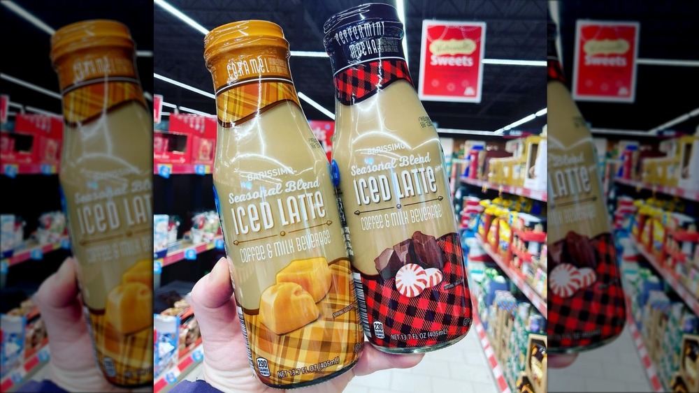 Seasonal blend iced lattes from Aldi