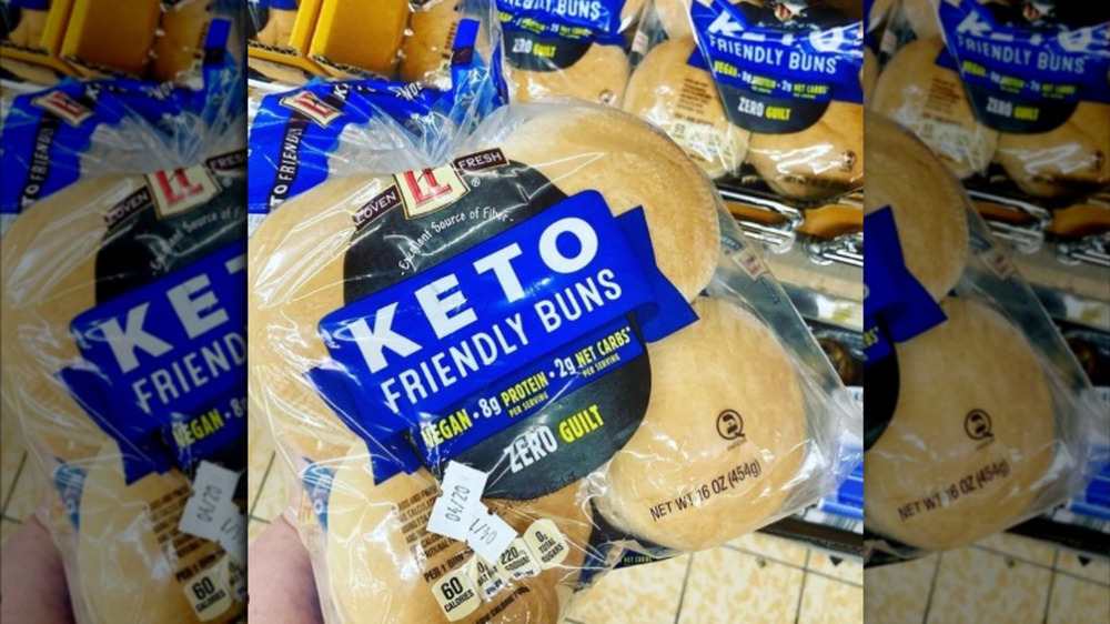 Package of Aldi's Keto friendly buns