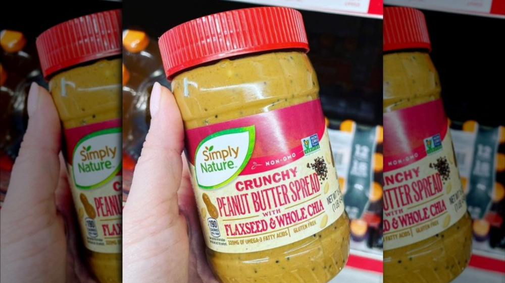 Aldi's Simply Nature crunchy peanut butter