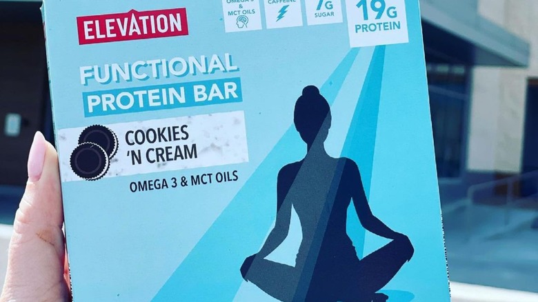 Elevation protein bar at Aldi