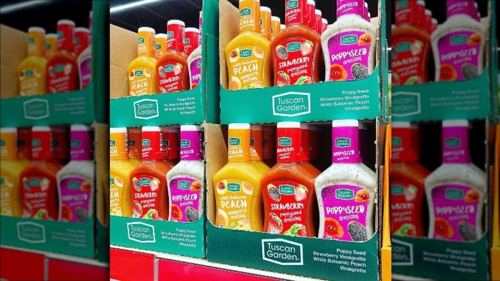 Aldi stacks of salad dressing