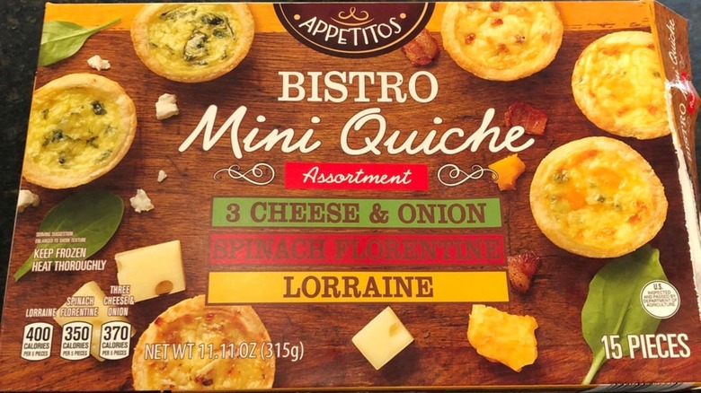 Aldi box of mini quiches