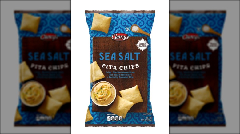 Bag of sea salt flavored pita chips