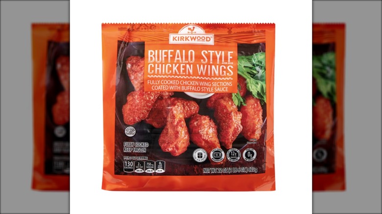 Package of Buffalo style chicken wings