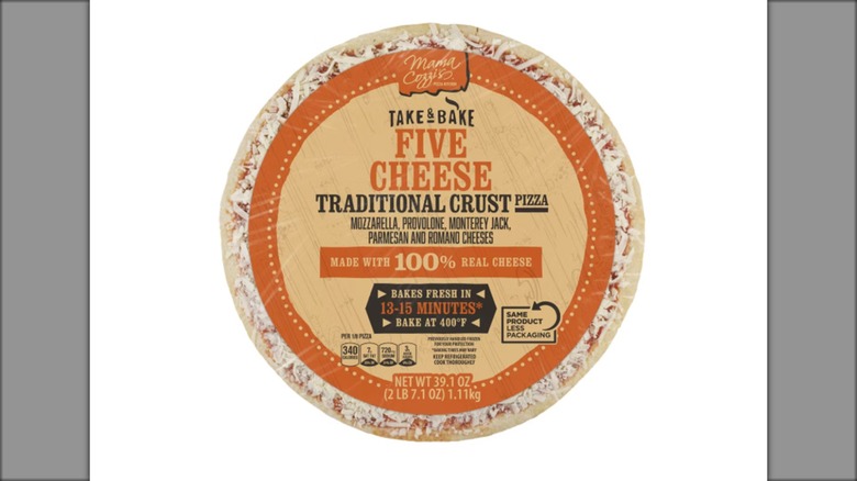 take and bake five cheese pizza with traditional crust