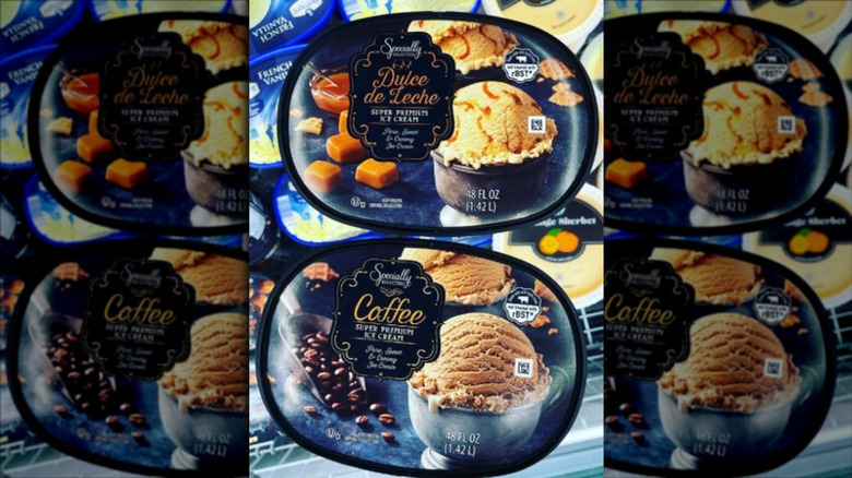 Aldi Specially Selected coffee and dulce de leche ice cream