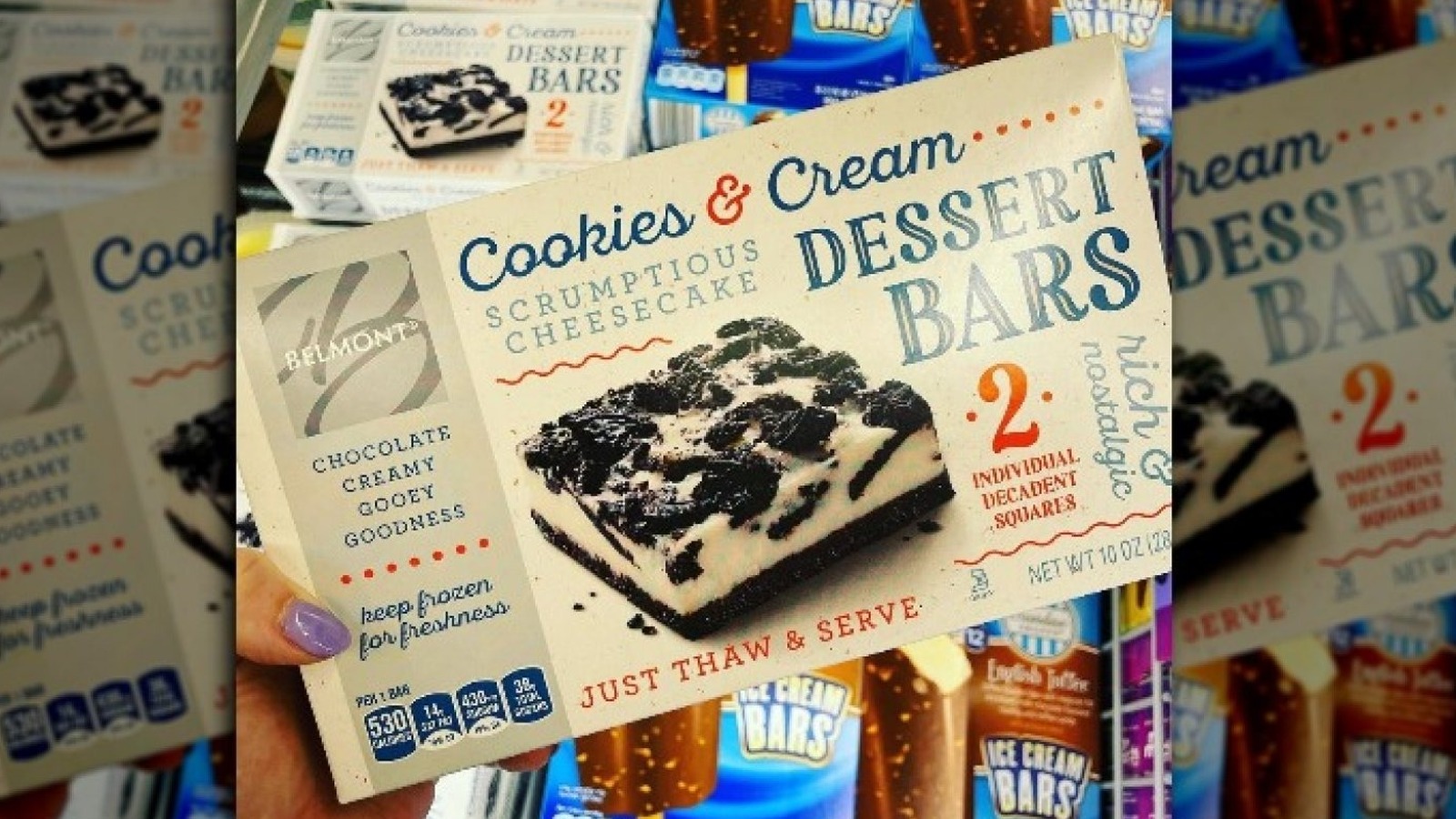 Aldi's Cookies And Cream Dessert Bars Are Turning Heads