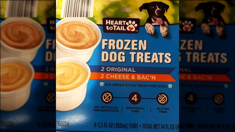 Aldi frozen dog treat package