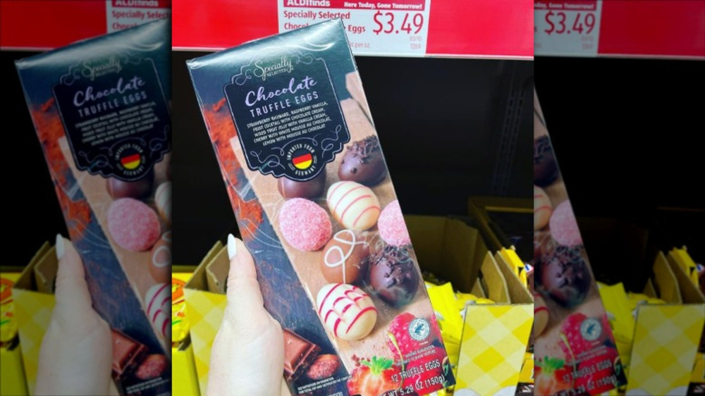 Aldi's chocolate truffle eggs