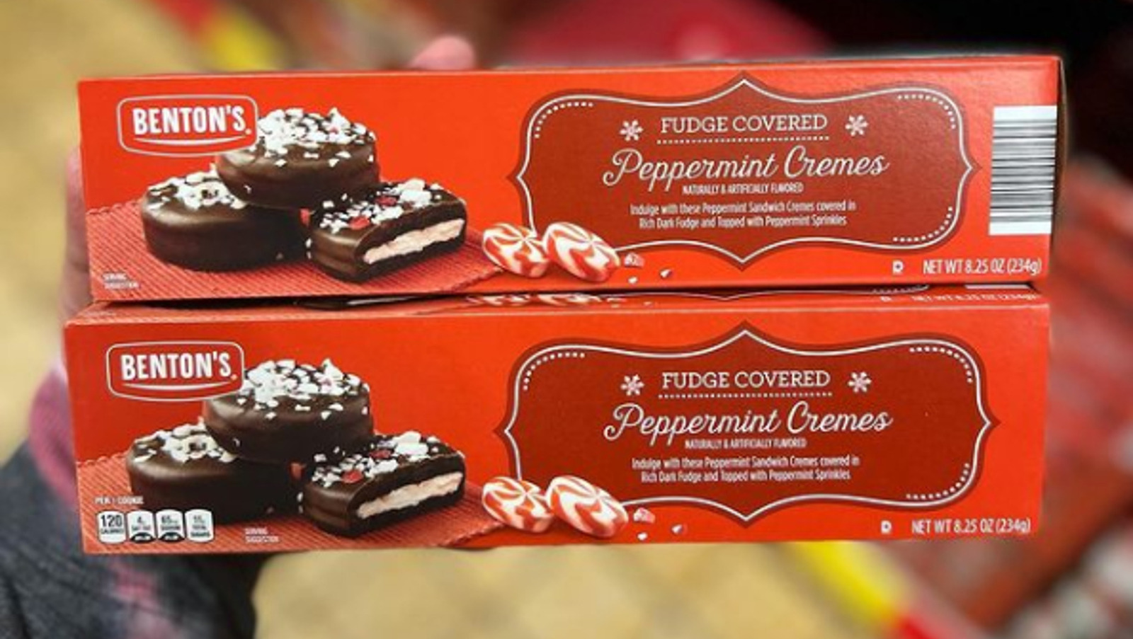 Aldi's FudgeCovered Peppermint Cremes Are A Candy Cane Fan's Dream