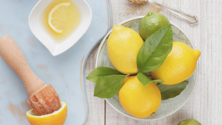 bowl of lemons and limes