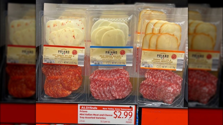 Priano Italian meat and cheese trays at Aldi