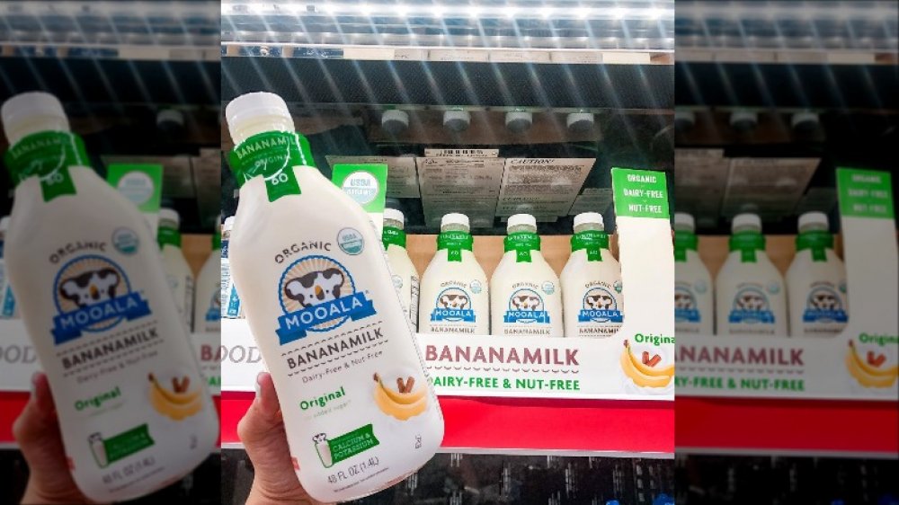 Mooala Bananamilk available at Aldi