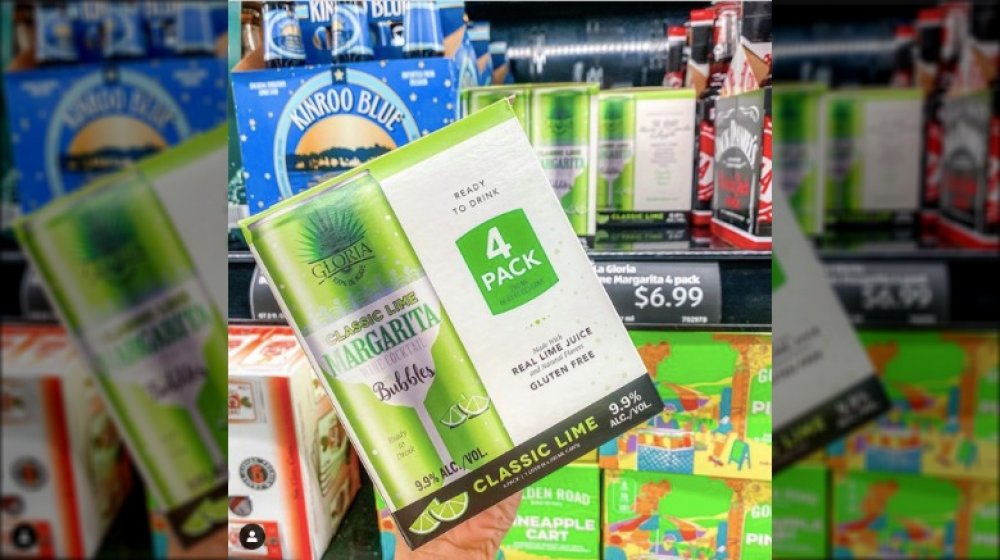 Pack of new Aldi canned margarita wine cocktails