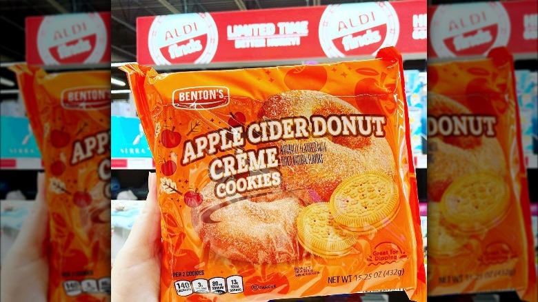 Aldi Benton's Apple Cider Donut Creme Cookies