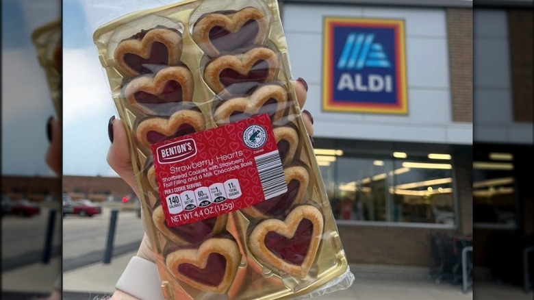 Strawberry heart cookies