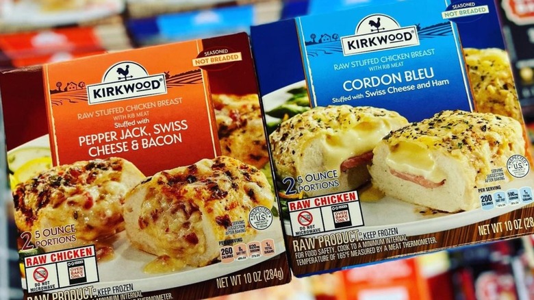 Kirkwood Stuffed Chicken Breasts boxes