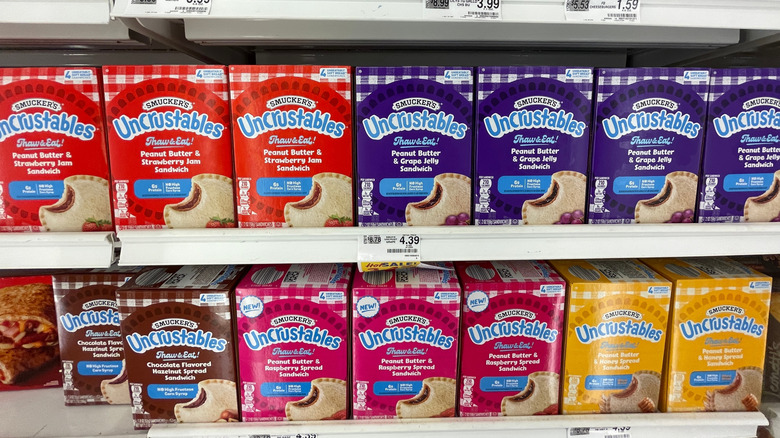 Uncrustables on shelves