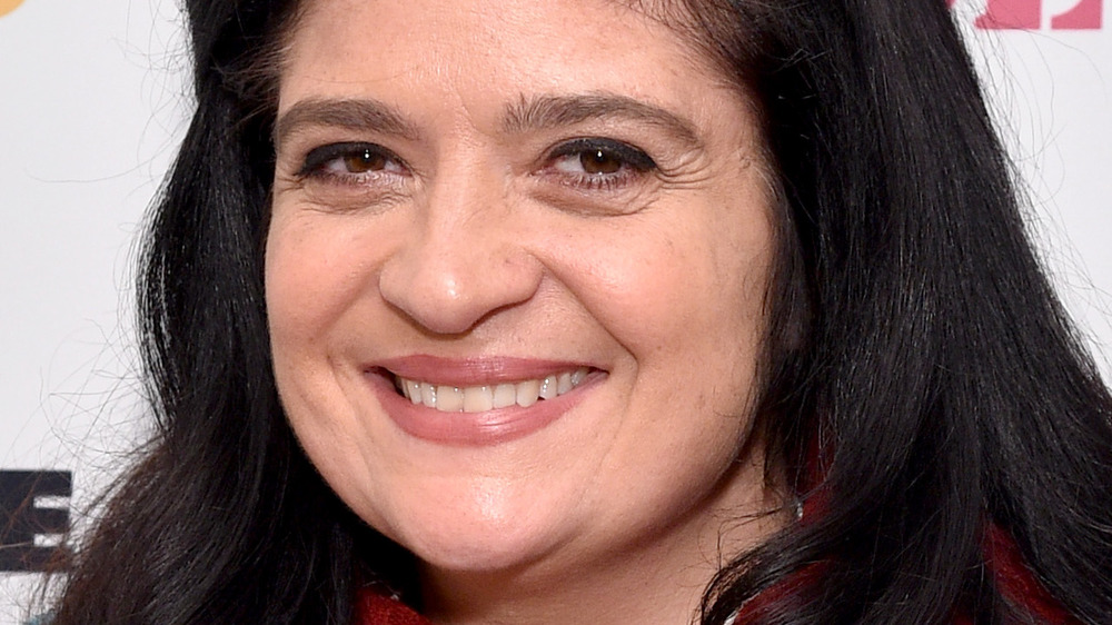 Alex Guarnaschelli smiles on red carpet