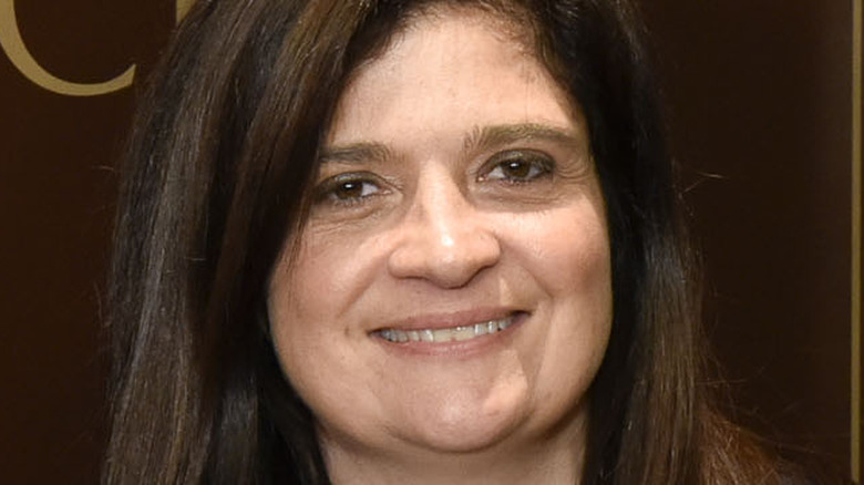 Alex Guarnaschelli smiling at event 