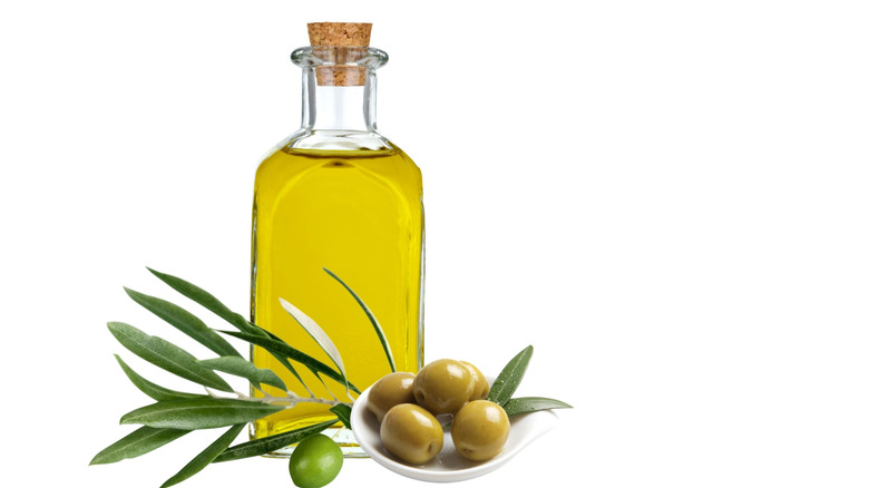bottle of olive oil